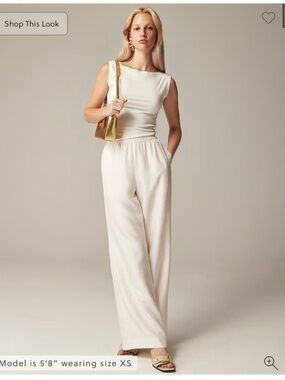 J.Crew Petite Stratus pant in textured satin